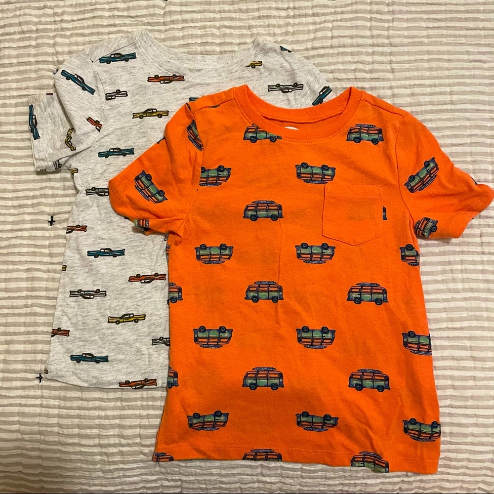 Boys lot Old Navy car t-shirts size 5T